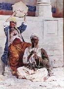 Arab or Arabic people and life. Orientalism oil paintings  276